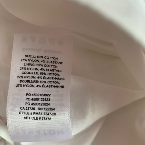 WHITE runched presto skirt ARITZIA babaton - Picture 5 of 6